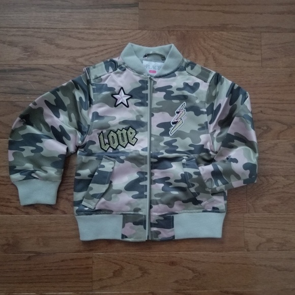 glitter camo jacket